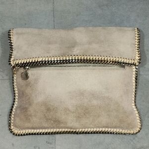 Stella McCartney Falabella Zipper Trim Fold Over Clutch